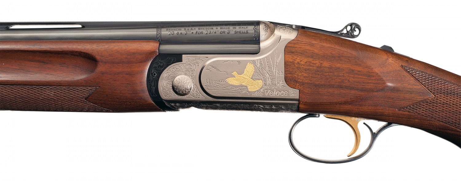 Cased Franchi Veloce Model Over-Under Shotgun