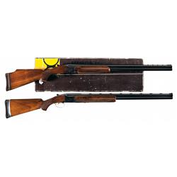 Two Over/Under Shotguns -A) Engraved B. C. Miroku Over/Under Trap Shotgun