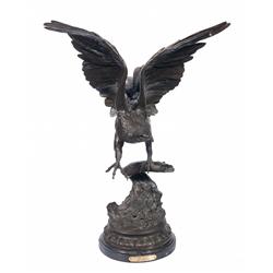 Bronze Moigniez Eagle Sculpture