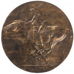 Alexander Proctor's Pony Express Rider Bronze Plaque