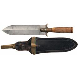 U.S. Springfield Model 1880 Hunting Knife with Watervliet Sheath