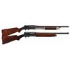 Image 1 : Two U.S. Shotguns -A) Stevens Model 30 Slide Action Riot Shotgun