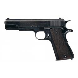 Colt Argentine Navy Purchase Government Model Semi-Automatic Pistol with Holster with Schwartz Safet