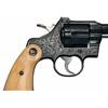 Image 2 : Mike Gouse Signed Custom Engraved Colt Officers Model Special Double Action Revolver with Ivory Grip