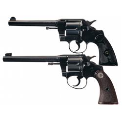 Collector's Lot of Two Pre-War Colt Double Action Revolvers -A) Colt Army Special Double Action Revo