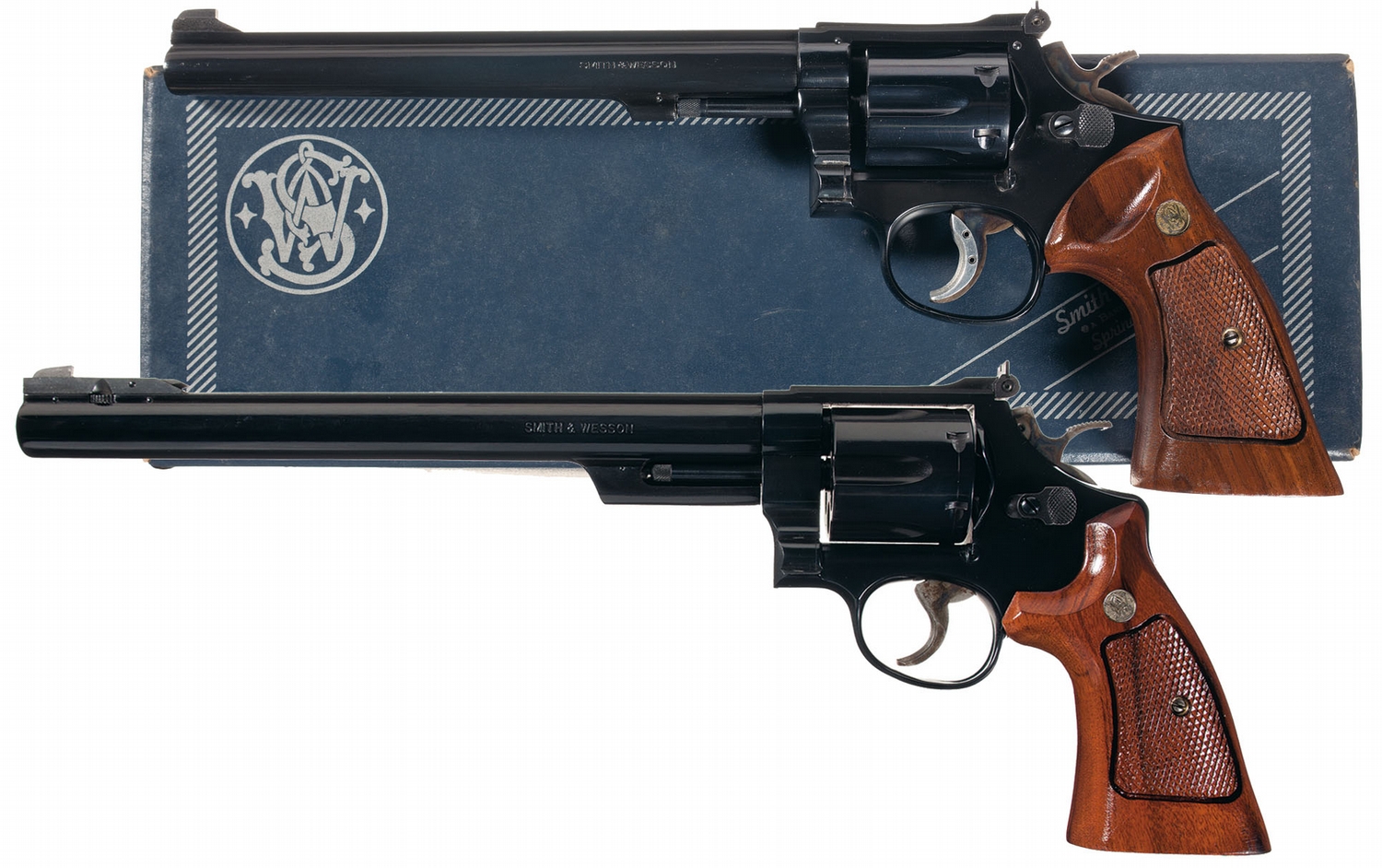 Two Smith Wesson Double Action Revolvers A Smith Wesson Model 48 Two Smith Wesson Double Action Revolvers A Smith Wesson Model 48