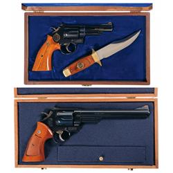 Two Cased Smith & Wesson Double Action Revolvers -A) Cased Texas Ranger Commemorative Smith & Wesson