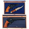 Image 1 : Two Cased Smith & Wesson Double Action Revolvers -A) Cased Texas Ranger Commemorative Smith & Wesson
