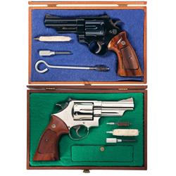 Two Cased Smith & Wesson Model 57 Double Action Revolvers -A) Smith & Wesson Model 57 Double Action 