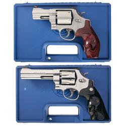 Two Cased Smith and Wesson Double Action Revolvers -A) Smith & Wesson Model 610-2 Double Action Revo