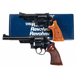 Two Smith & Wesson Double Action Revolvers -A) Smith & Wesson Model 25-9 Double Action Revolver with