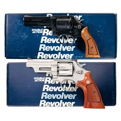 Two Boxed Smith & Wesson Double Action Revolvers -A) Smith & Wesson Model 581Double Action Revolver 