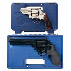 Two Cased Smith & Wesson Double Action Revolvers -A) Smith & Wesson Model 25-14 Double Action Revolv