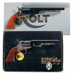 Two Black Powder Colt Revolvers -A) Colt Black Powder Signature Series Model 1860 Army Percussion Re