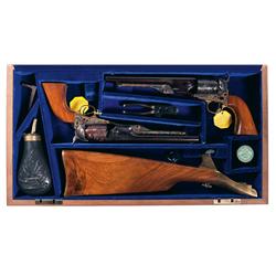 Cased Pair of Colt United States Calvary Commemorative 1861 Navy Revolvers with Accessories -A) Colt