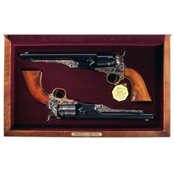 Cased Pair of Colt Black Powder Series 1860 Army Revolvers -A) Colt Black Powder Series 1860 Army Pe