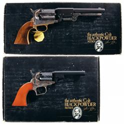 Two Colt Black Powder Revolvers -A) Colt First Model Dragoon Black Powder Series Revolver with Box