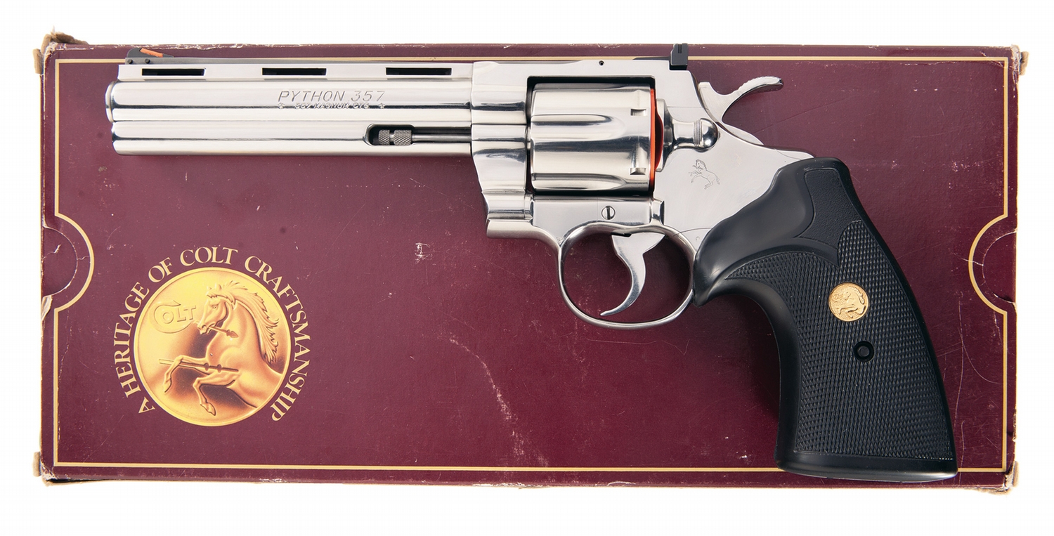 Colt Python Box Company Colt Python Double Action Revolver with Box