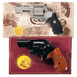 Two Boxed Colt Snake Double Action Revolvers -A) Colt Anaconda Double Action Revolver with Case