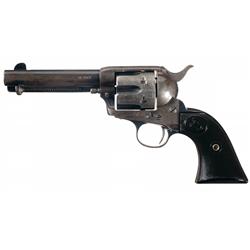 First Generation Colt Single Action Army Revolver with Factory Letter