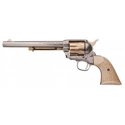 Custom Engraved Black Powder Colt Single Action Army Revolver