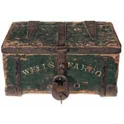 Wells Fargo Marked Strongbox and Colt Marked Padlock
