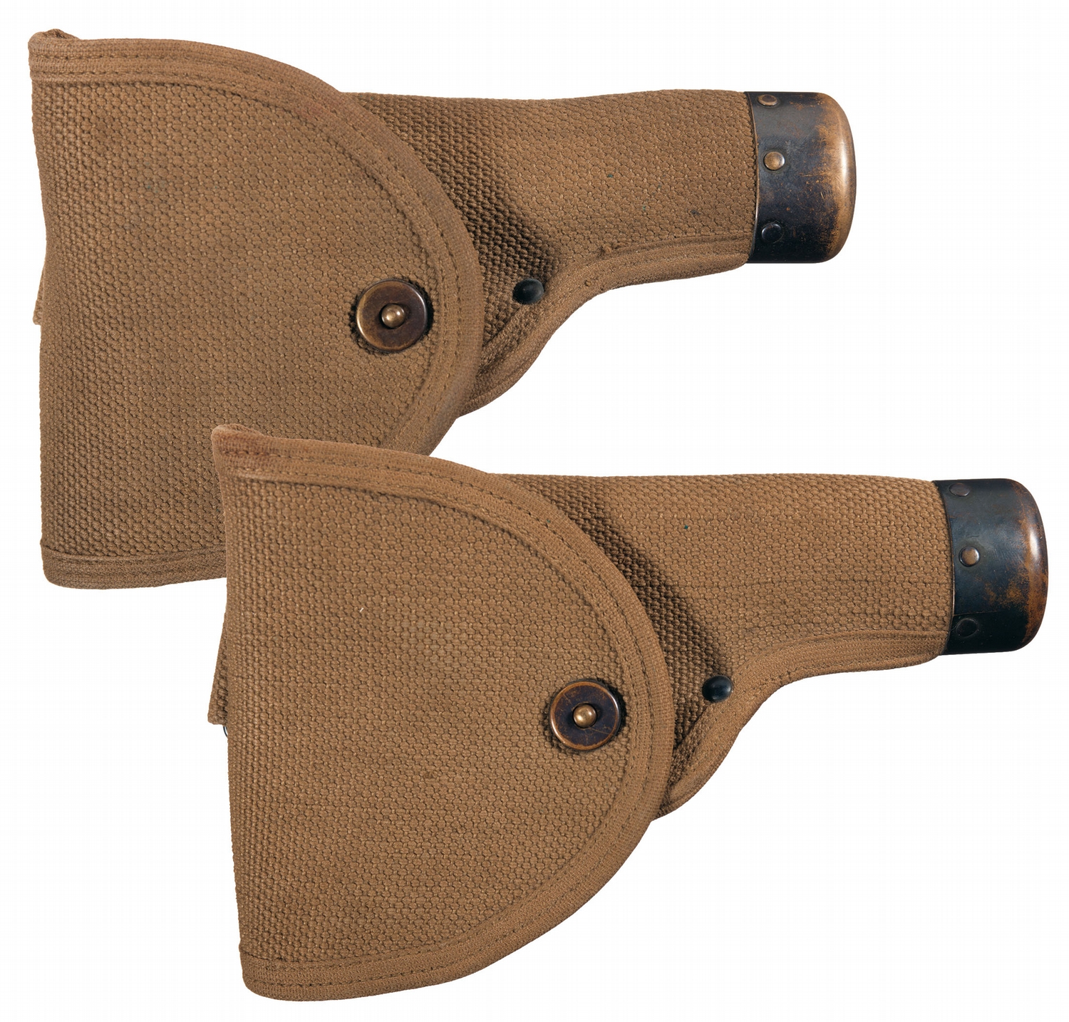 Two Scarce Mills Canvas Model 1911 Holsters