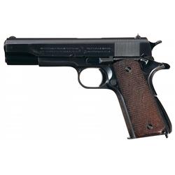 Desirable World War II Blued Robert Sears Inspected Colt Model 1911A1 Semi-Automatic Pistol