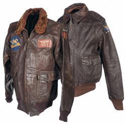 Two World War II U.S. Flight Jackets with Related Flight Gear
