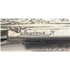 Image 6 : Signed Engraved Gold Inlaid Johann Fanzoj Ferlach Box Lock Double Rifle with Scope and Case
