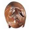Image 2 : Exceptional Railroad & River Guide Pig Flask with Anna Pottery Incised within a Pig as part of the P