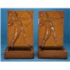 Image 1 : Fabulous Art Pottery Book Ends Marked Fillbert (Teco Pottery)