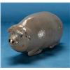 Image 1 : Rare Salt Glaze Pig Flask Incised with "Fine Old Bourbon/ In a Hogs -" by Anna Pottery