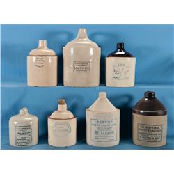 Assortment of Midwestern Advertising Jugs