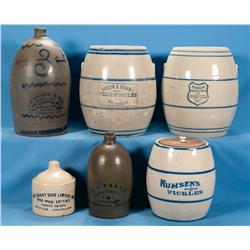 Lot of Six Miscellaneous Stoneware Pieces