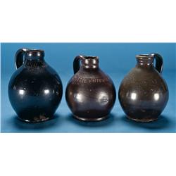 Three Little Brown Jugs by Anna Pottery
