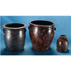 Three Assorted Crocks from Mineral Point Wisconsin