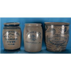 Pennsylvania Salt Glaze Stoneware Crocks