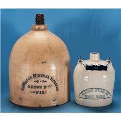 Two Midwestern Mineral Springs Jugs