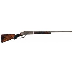 Deluxe Special Order Winchester Model 1876 Lever Action 50 Express Rifle with Factory Letter