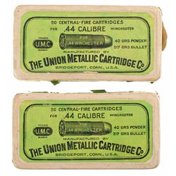 Two Boxes of U.M.C. 44 Caliber Cartridges for Winchester Rifles