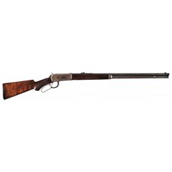 Antique Deluxe Winchester Model 1894 Lever Action Rifle with Factory Letter
