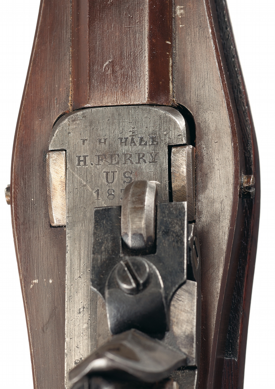 U.S. Harpers Ferry Hall Patent Model 1819 Breech Loading Flintlock ...