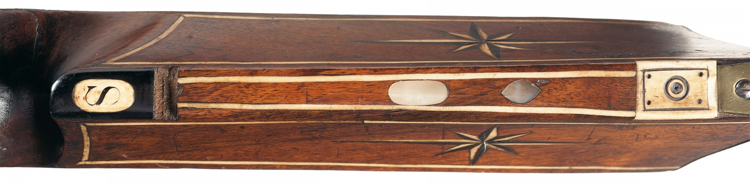 Massive Victorian Era Wheelock with Bone Inlaid Stock