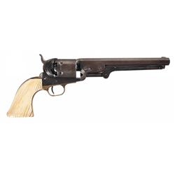 Colt Model 1851 Navy Percussion Revolver with Ivory Grip