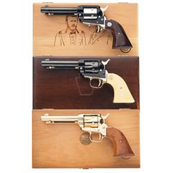 Three Colt Commemorative Frontier Scout Single Action Revolvers -A) Colt Appomattox Commemorative Fr