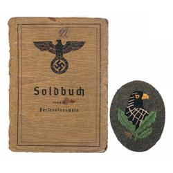 Extremely Rare Nazi First Class Sniper Badge and an Identified Nazi Soldbuch