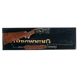 Engraved Browning Model 12 Grade V Slide Action Shotgun in 28 Gauge with Box