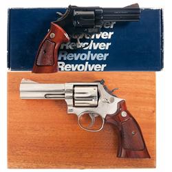 Two Smith & Wesson Model 586 Revolvers -A) Smith & Wesson Model 586 Double Action Revolver with Box
