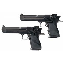 Two Magnum Research Desert Eagle Semi-Automatic Pistols -A) Magnum Research Inc. Desert Eagle .357 M
